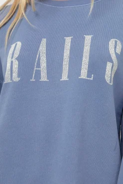 SIGNATURE SWEATSHIRT - WASHED INDIGO |Rails Fashion