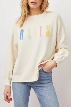 SIGNATURE SWEATSHIRT - IVORY|Rails Clearance