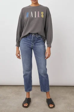 SIGNATURE SWEATSHIRT - VINTAGE BLACK|Rails Hot