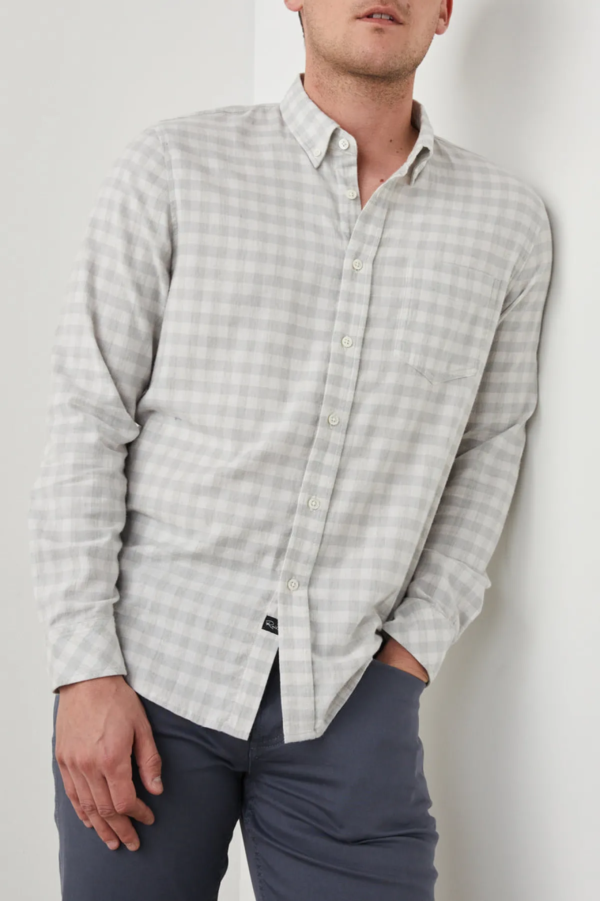 REID SHIRT - ALLOY WHITE MELANGE|Rails Best
