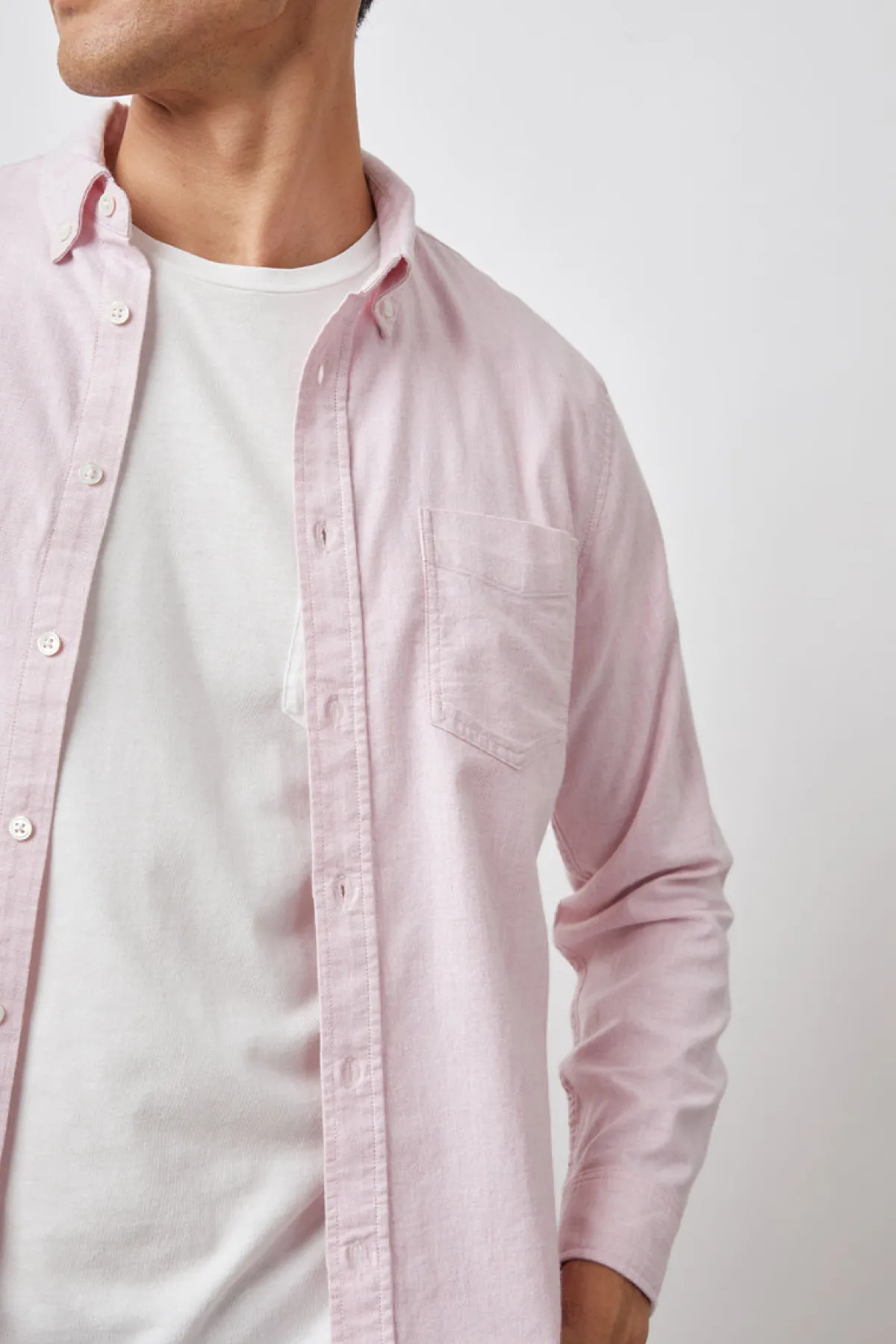 REID SHIRT - CORAL HEATHER OXFORD|Rails Cheap
