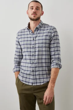 REID SHIRT - FADED NAVY MELANGE|Rails Cheap