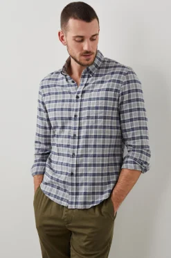 REID SHIRT - FADED NAVY MELANGE|Rails Cheap
