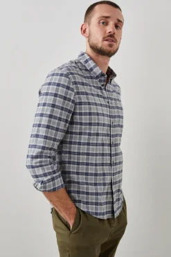REID SHIRT - FADED NAVY MELANGE|Rails Cheap