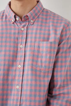 REID SHIRT - MELON DENIM MELANGE|Rails Fashion