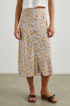 ROSETTA SKIRT - PAPAYA FLOWERS|Rails New