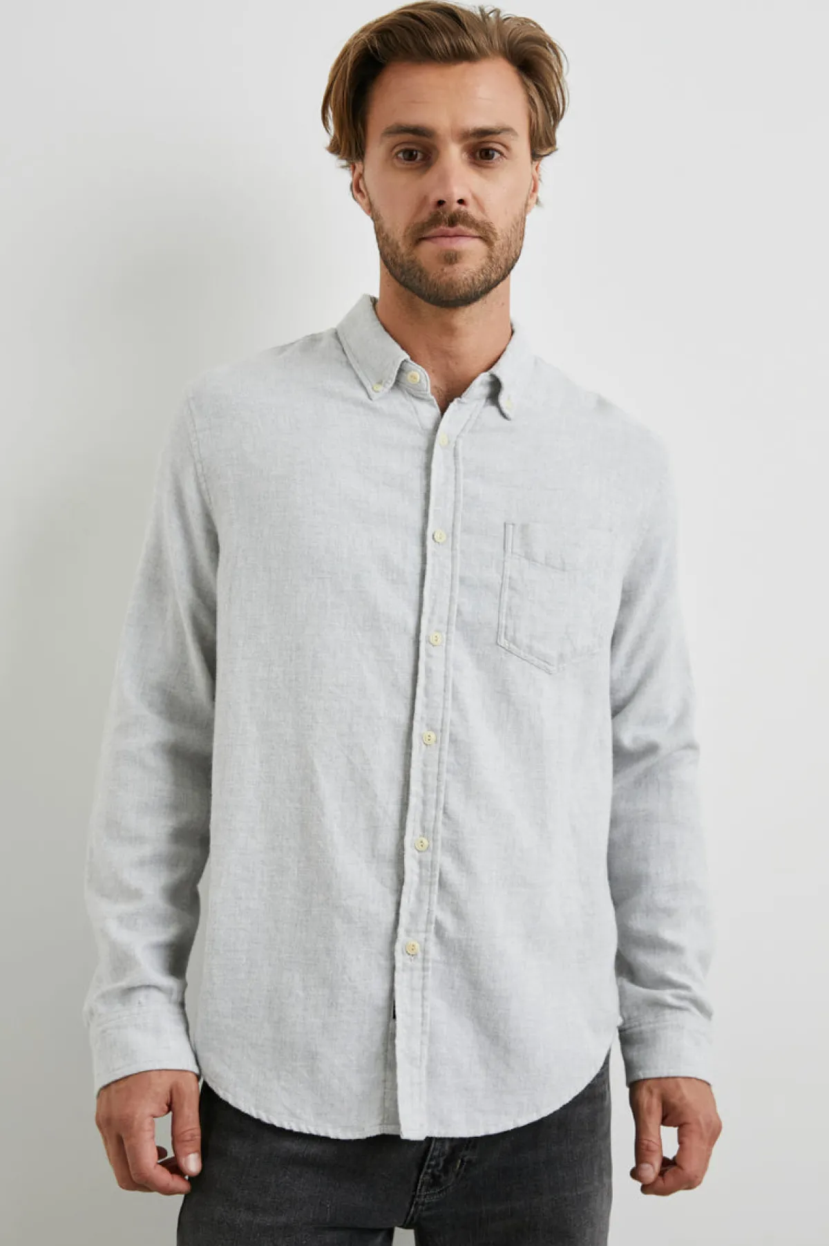 RUNSON SHIRT - HEATHER GREY|Rails Best