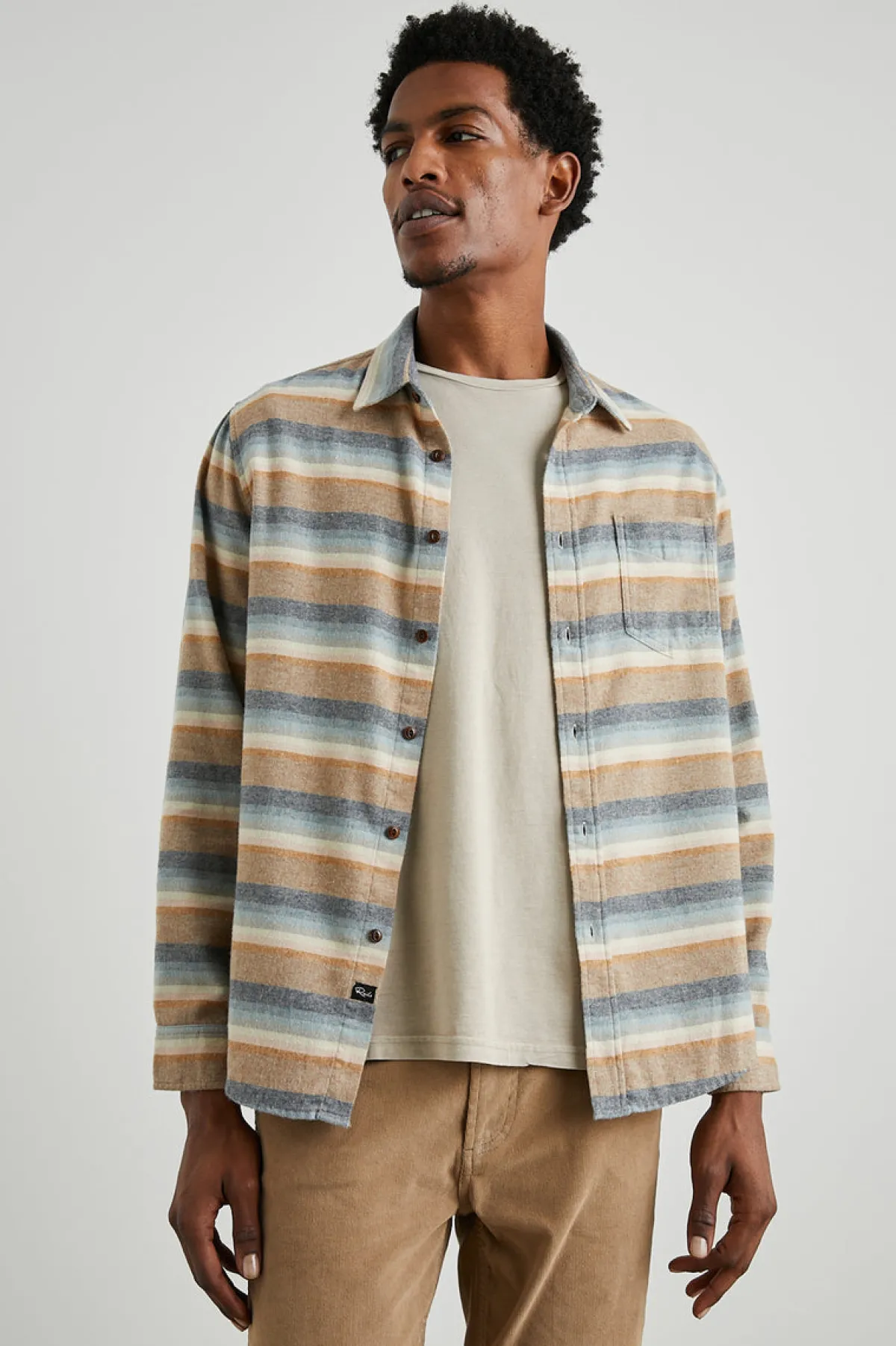 RUNSON SHIRT - SANTA FE STRIPE|Rails Clearance