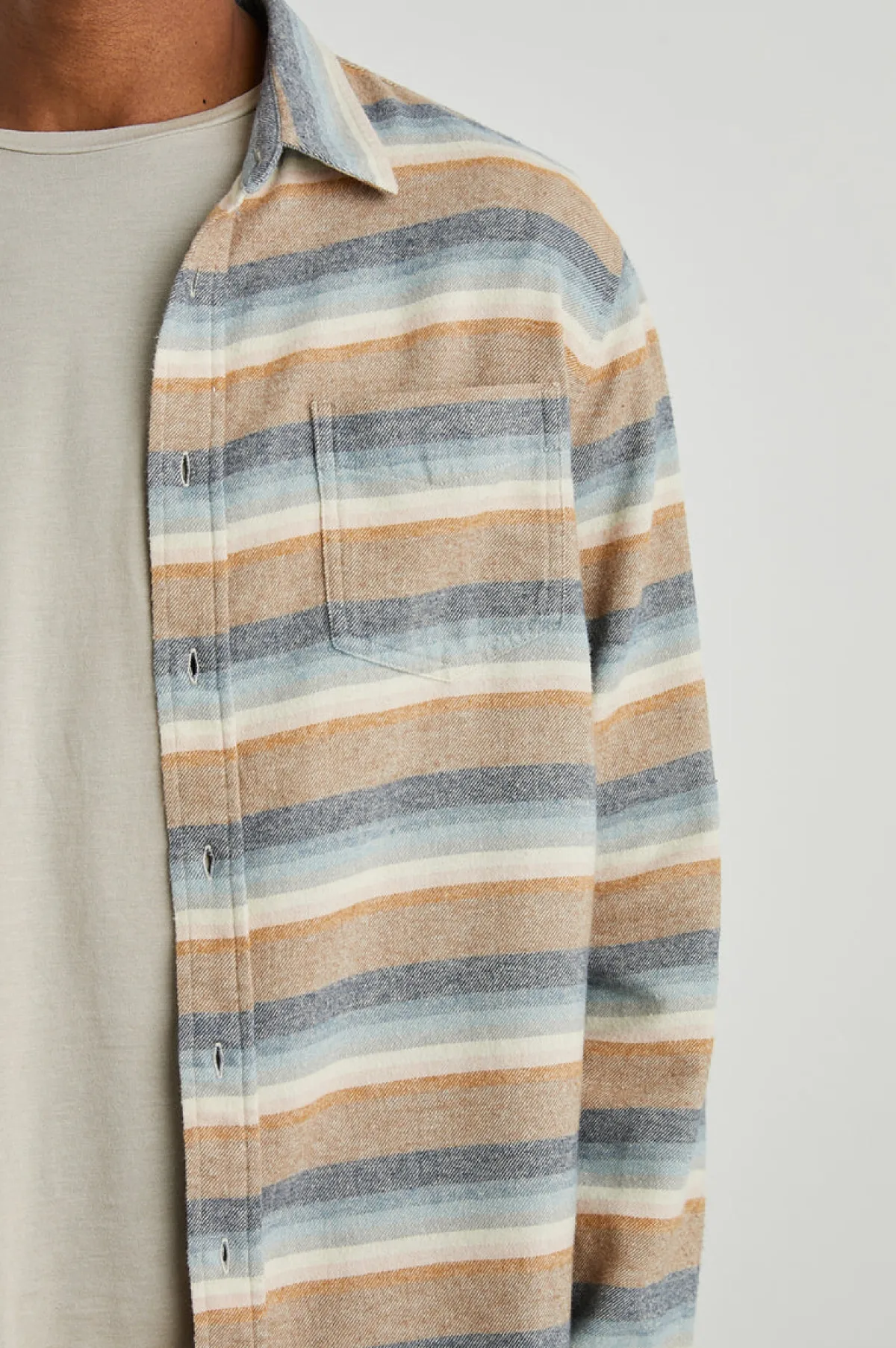 RUNSON SHIRT - SANTA FE STRIPE|Rails Clearance