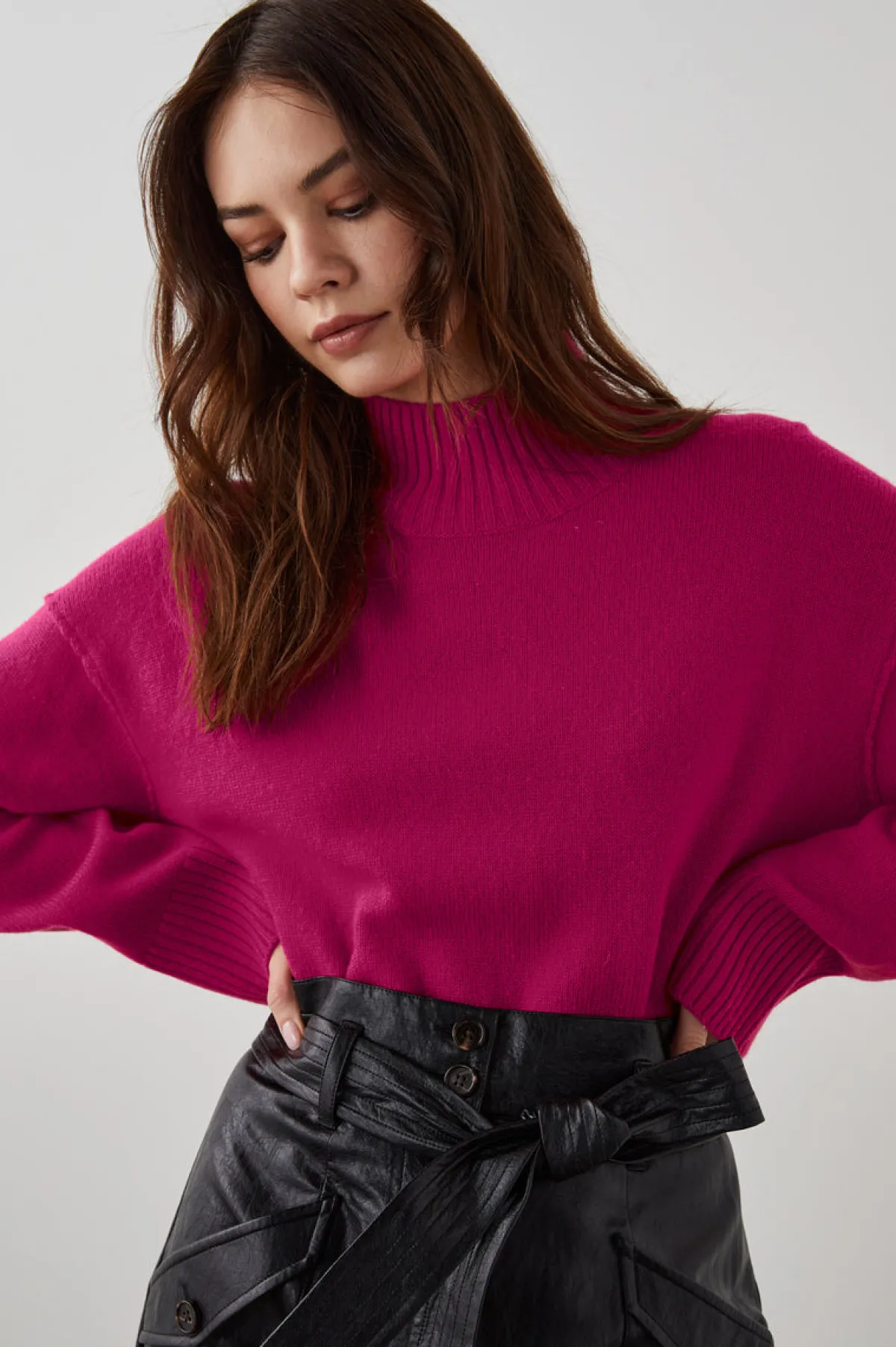 SASHA SWEATER - CERISE ROSE|Rails Shop