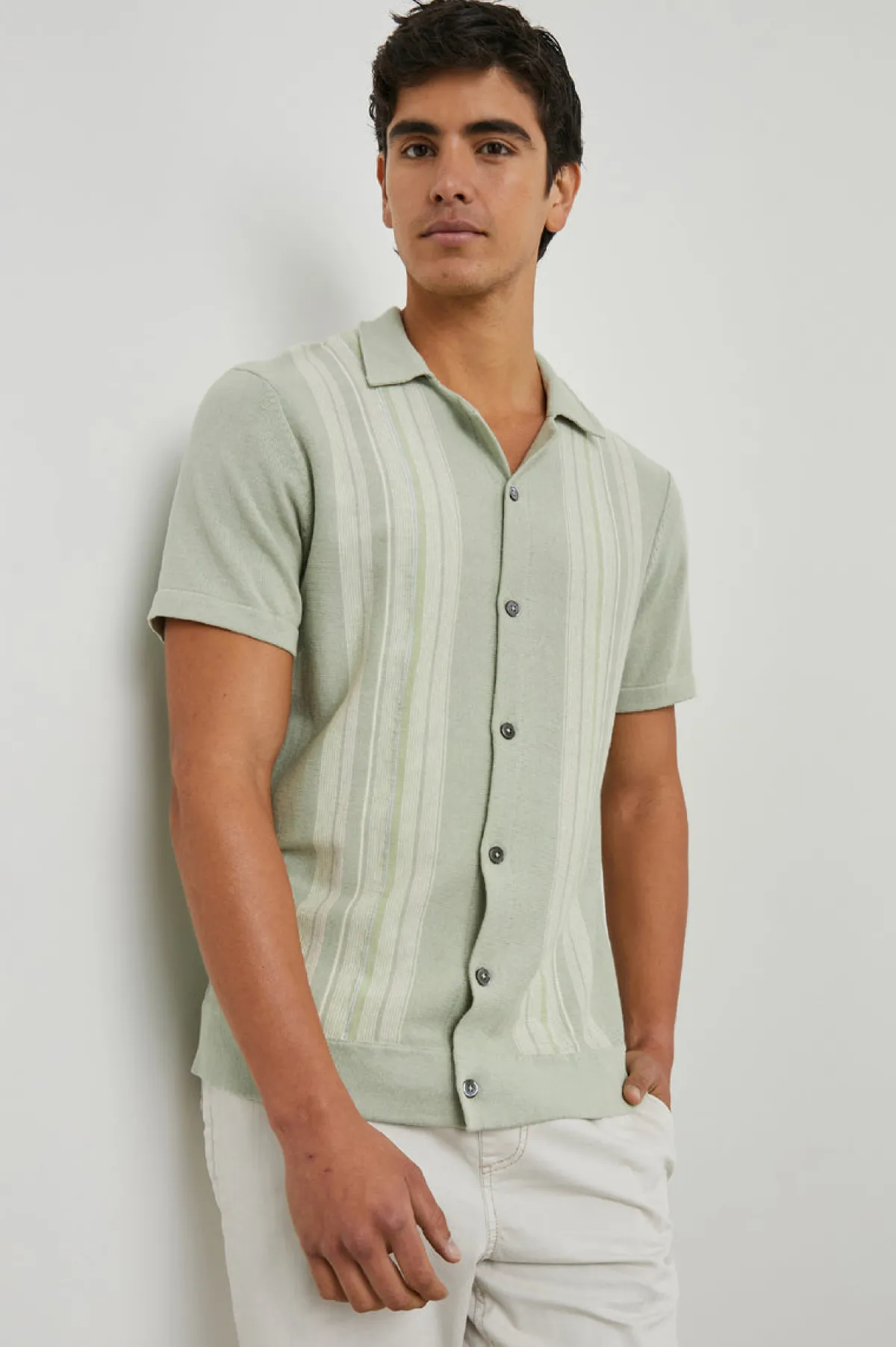 SILAS SHIRT - SAGE IRIDESCENT MULTI|Rails Store