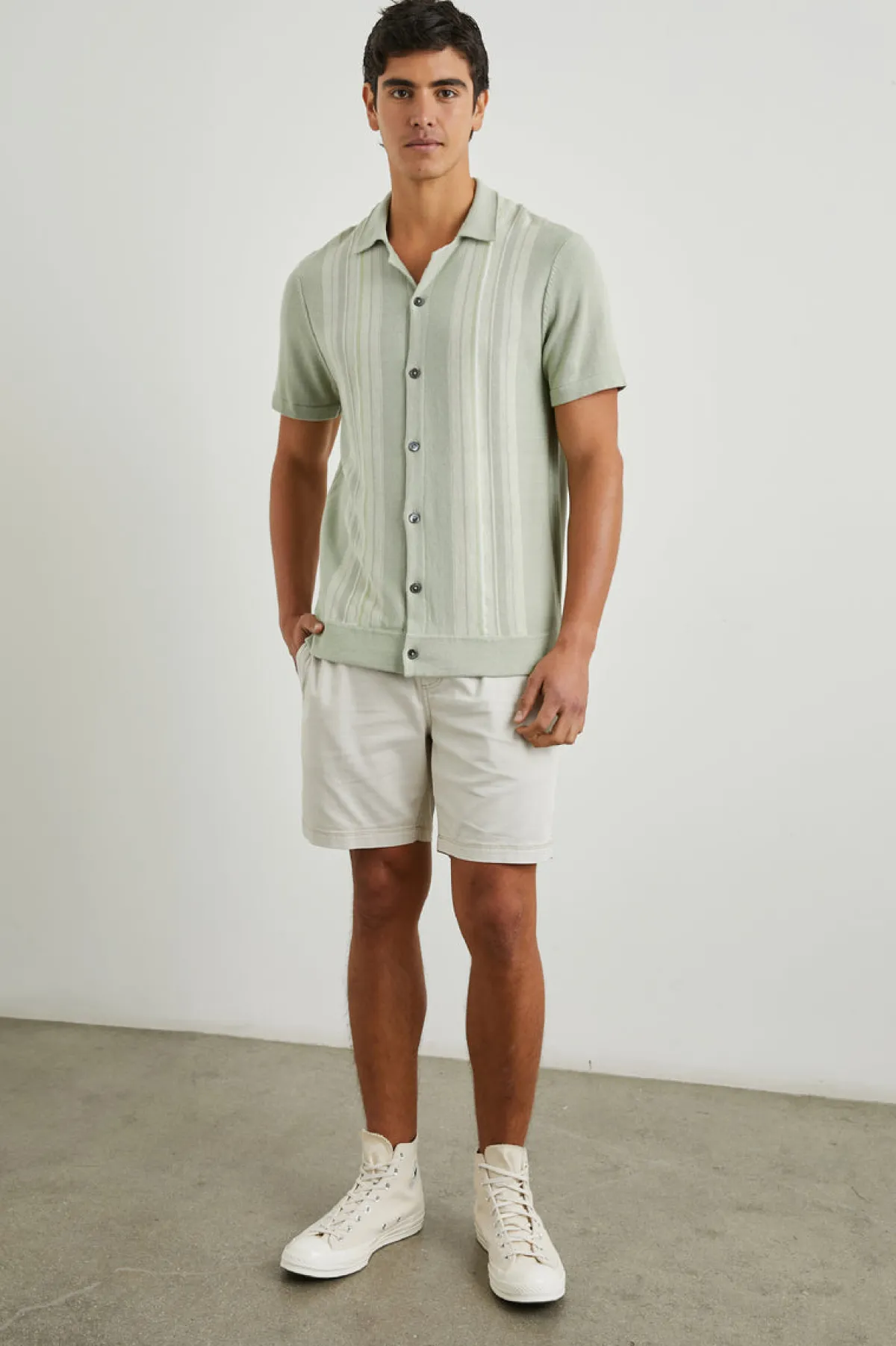 SILAS SHIRT - SAGE IRIDESCENT MULTI|Rails Store