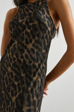SOLENE DRESS - UMBER LEOPARD|Rails New