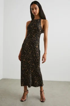 SOLENE DRESS - UMBER LEOPARD|Rails New