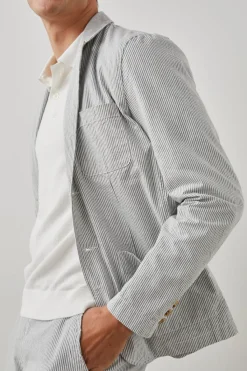 SORRENTO BLAZER - NAVY SEERSUCKER|Rails Best