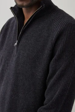 STARK QUARTER ZIP - CAST IRON|Rails Outlet