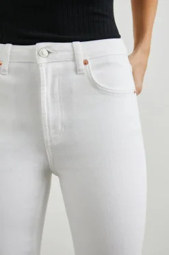 SUNSET CROP SLIM FLARE - SALT WHITE|Rails Best