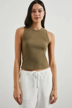 THE RACER TANK - OLIVE|Rails Best