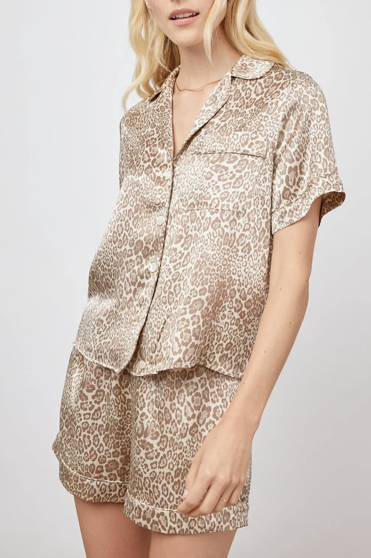 TOMMI PAJAMA SET - TAN CHEETAH|Rails Shop