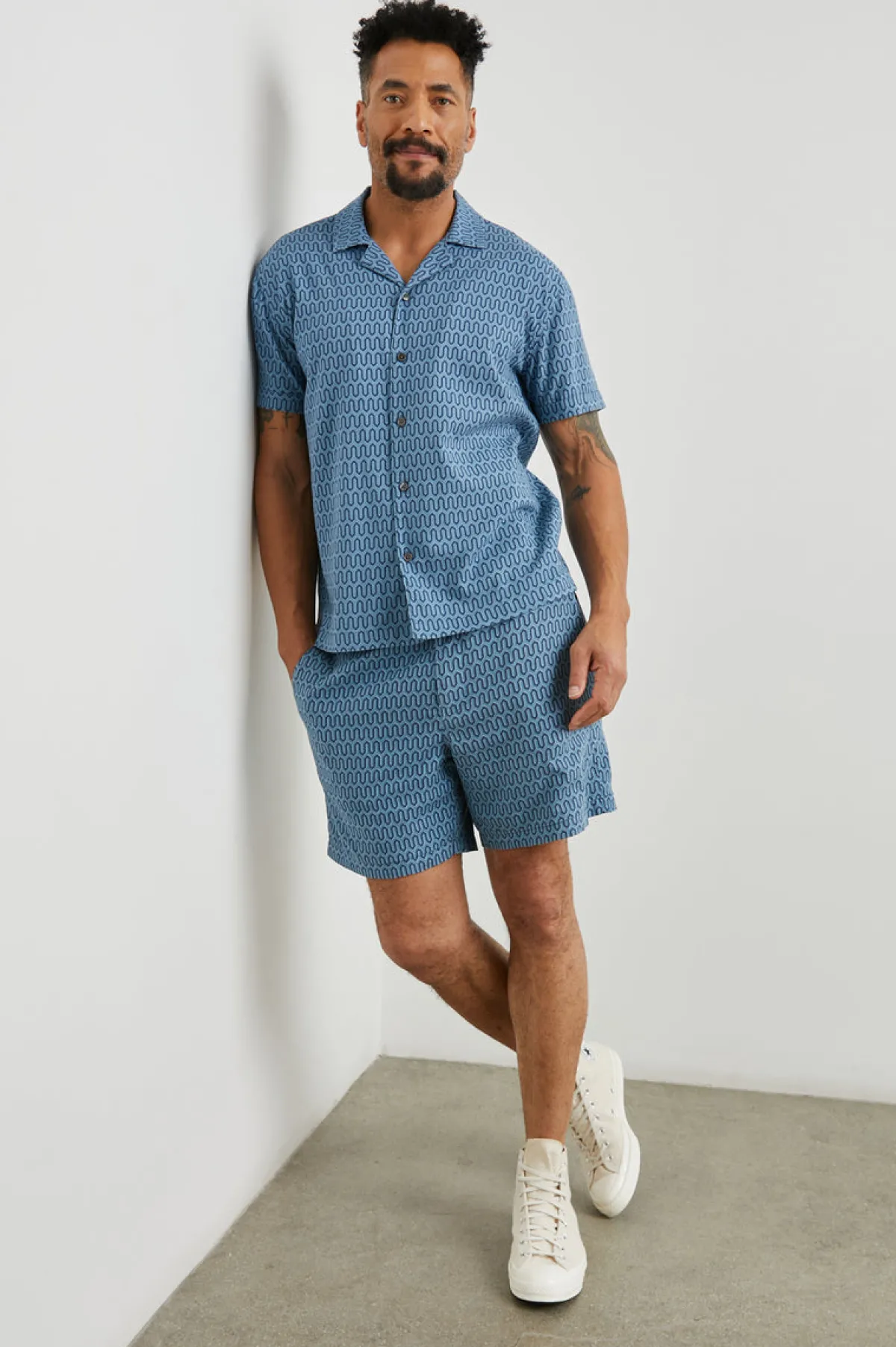 WAIMEA SHIRT - WISHBONE BLUES|Rails Discount