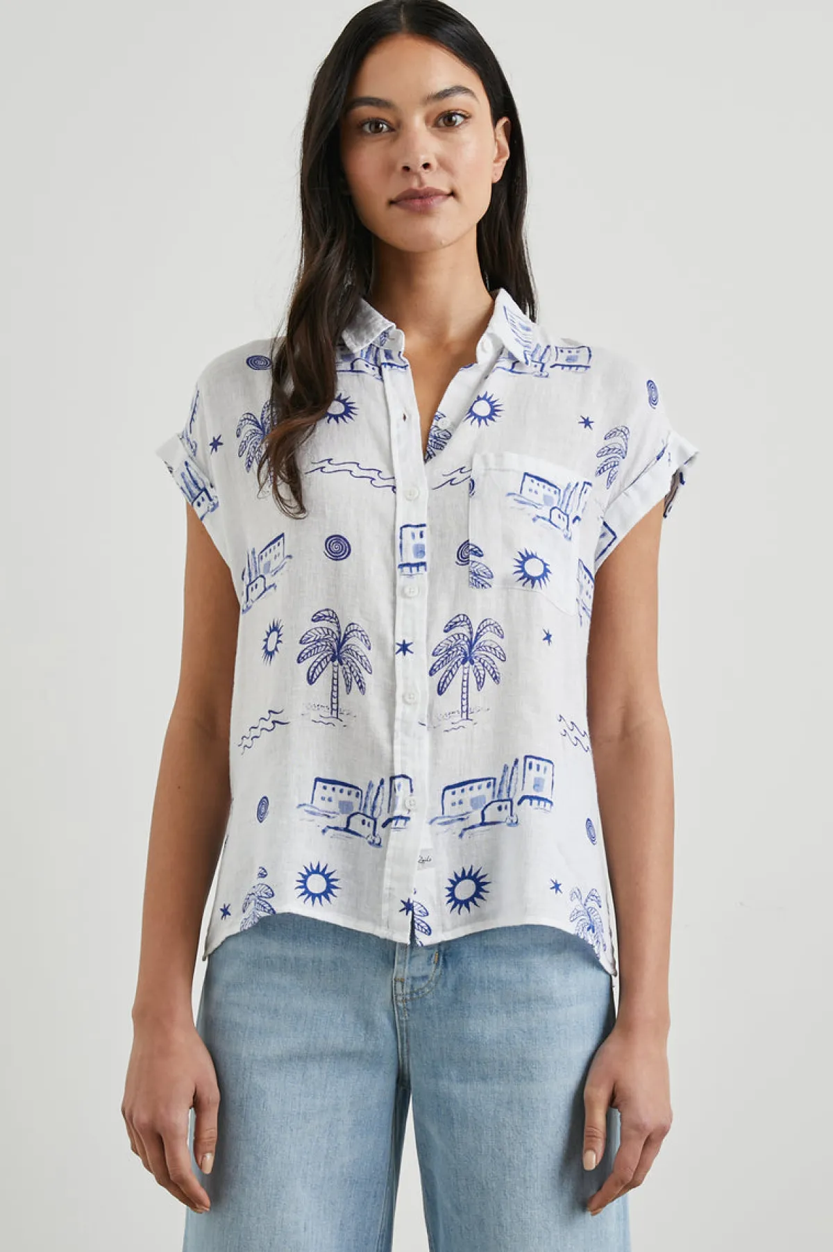 WHITNEY SHIRT - MYKONOS|Rails Online