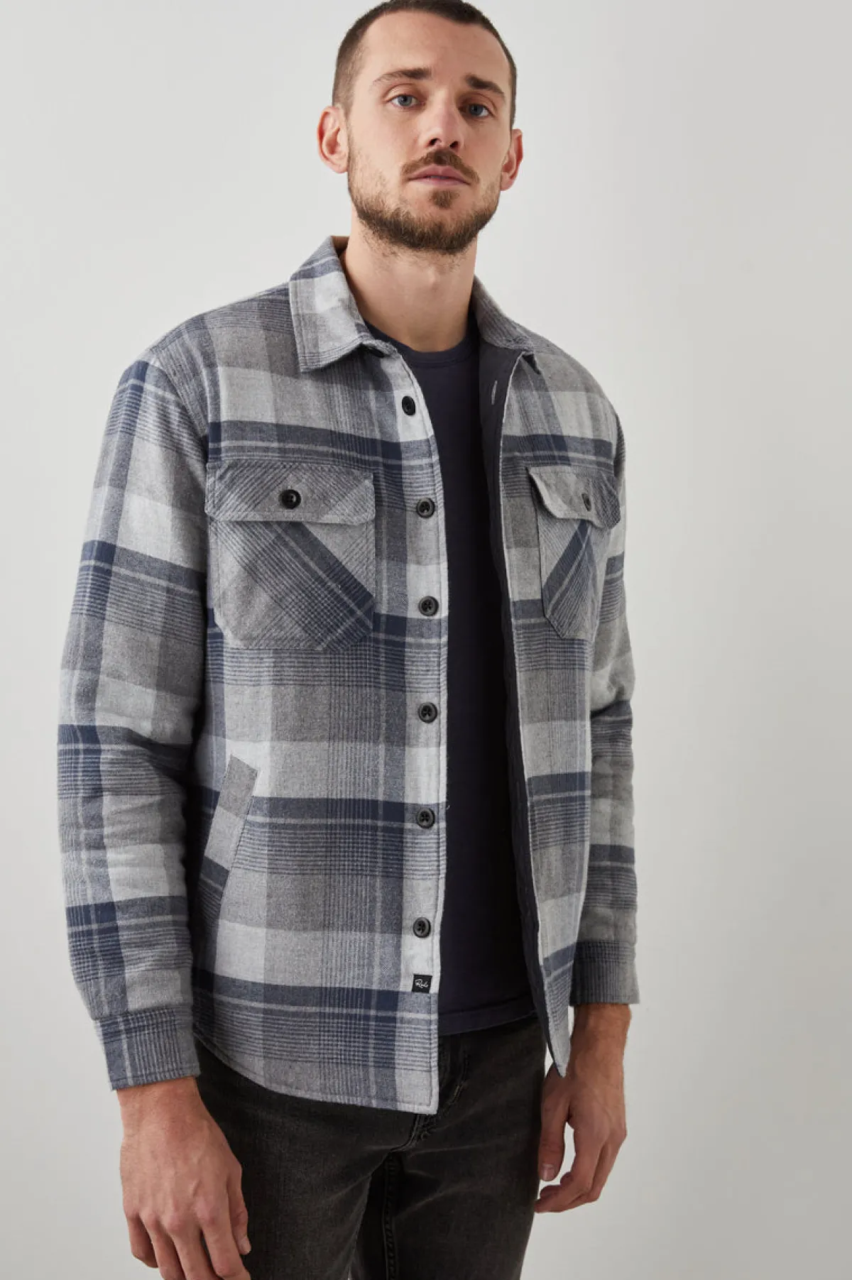 WORTHING JACKET - SLATE MIST HEATHER|Rails Best