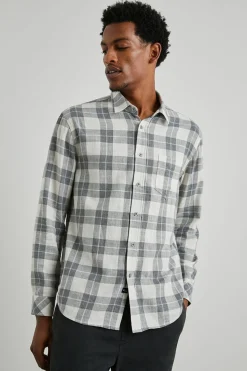WYATT SHIRT - ANTHROCITE SKY MELANGE|Rails Shop