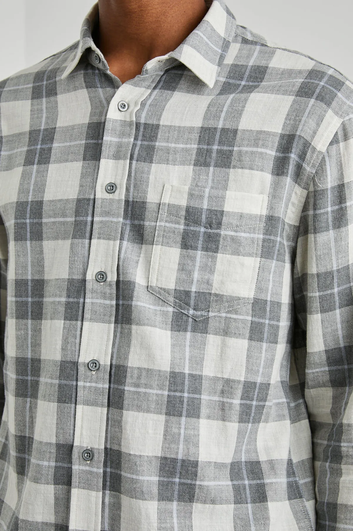 WYATT SHIRT - ANTHROCITE SKY MELANGE|Rails Shop