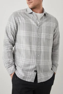 WYATT SHIRT - CASTLE GREY HEATHER|Rails Discount