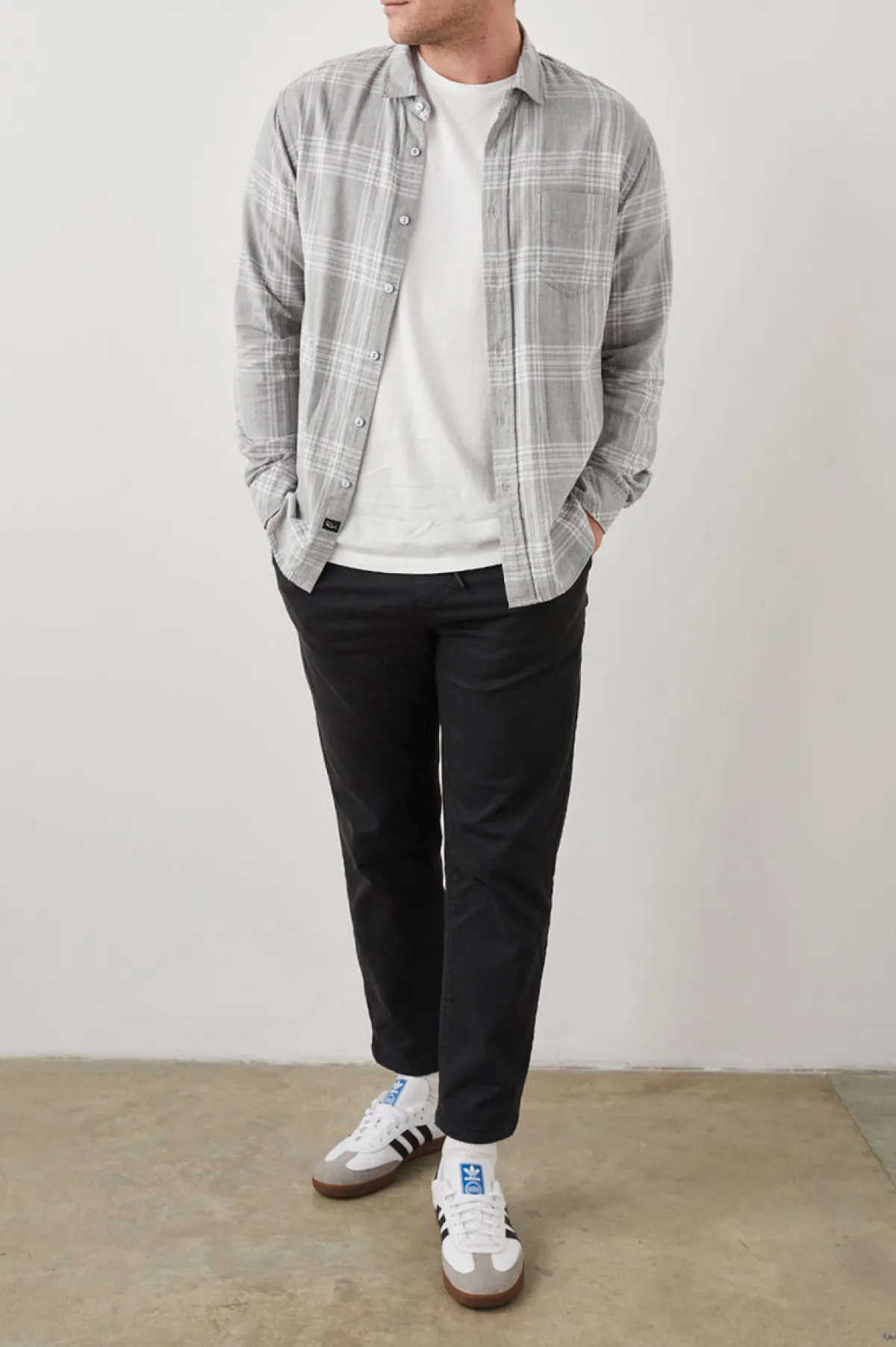 WYATT SHIRT - CASTLE GREY HEATHER|Rails Discount