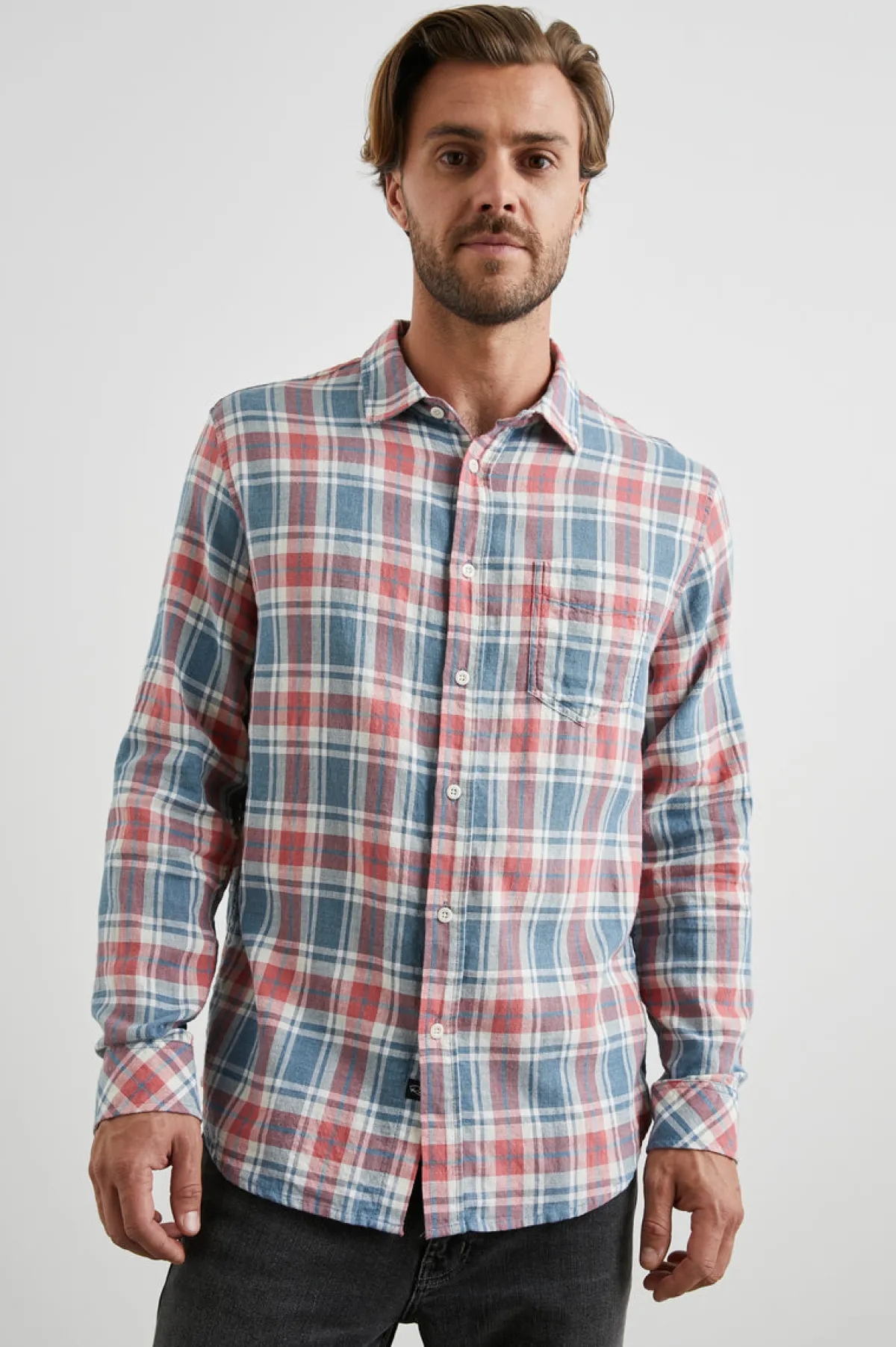 WYATT SHIRT - INDIGO MELANGE ROSE|Rails Discount
