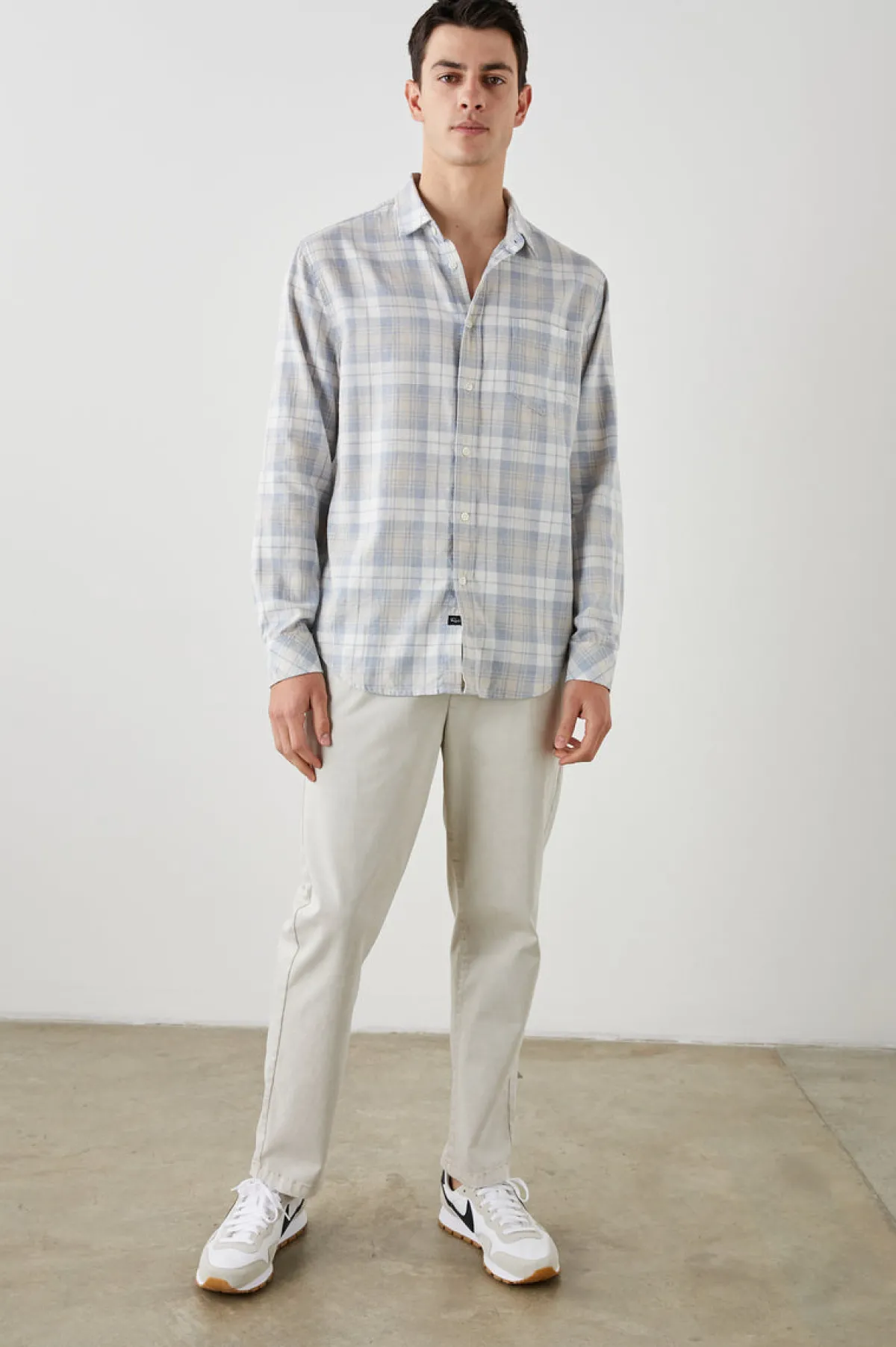 WYATT SHIRT - MIRROR CREAM MELANGE|Rails Sale