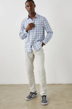 WYATT SHIRT - SEAGLASS WHITE TOPAZ|Rails Cheap