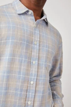 WYATT SHIRT - SHORELINE PEACH TIDE|Rails New